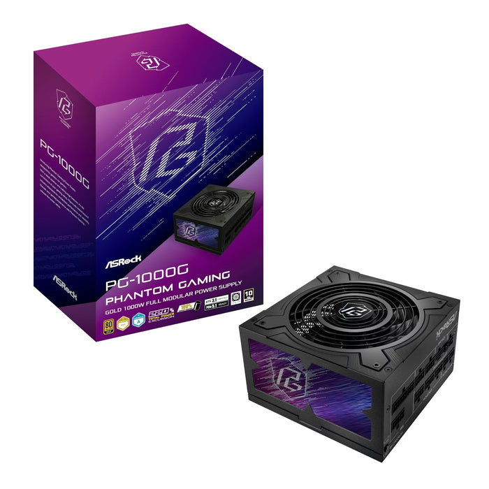 1000W ASRock PG-1000G ATX 3.1 Gold Fully Modular PSU