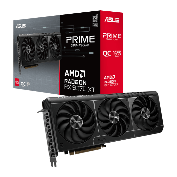 ASUS RX 9070 XT Prime OC 16GB Graphics Card