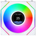Lian Li UNI FAN SLINF LCD FLEX Reverse 120mm Triple Fan Pack - White
