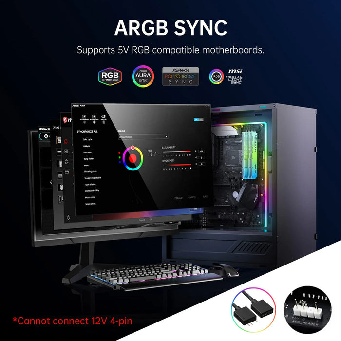 Asiahorse Lightsaber-X ARGB LED mATX Lighting Kit