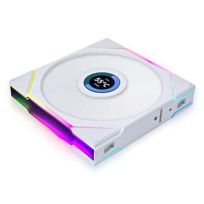 Lian-Li UNI FAN TL140 LCD Reverse Flow A-RGB White 140mm Fan