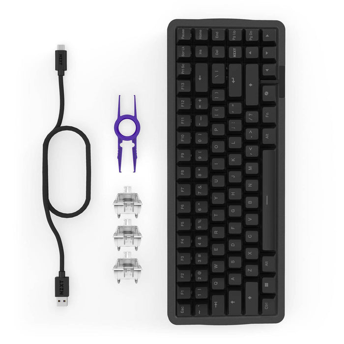 NZXT Function Elite RGB MiniTKL Black ISO UK Mechanical Keyboard