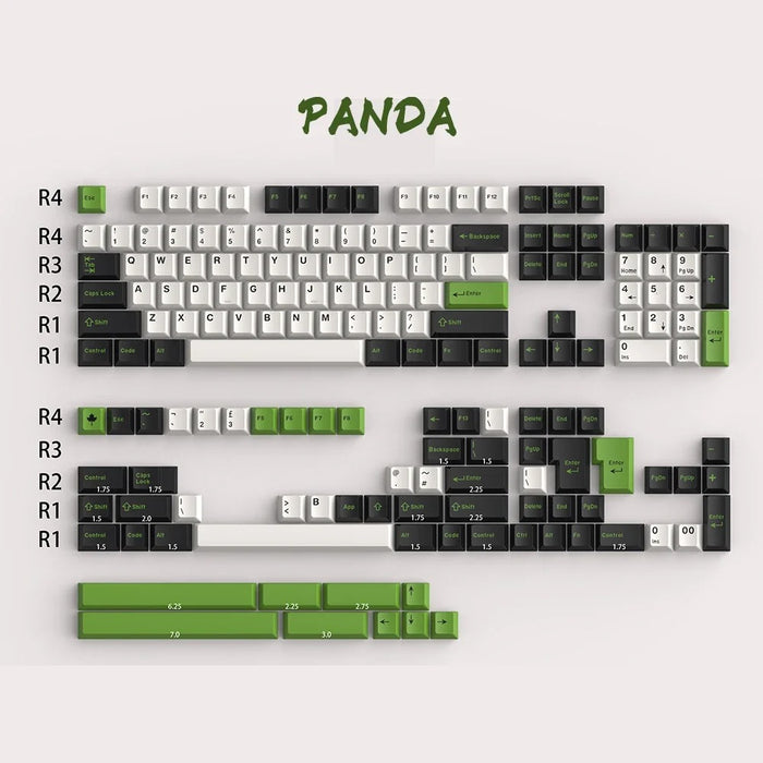 DaYe Panda Cherry Profile Doubleshot ABS Keycaps