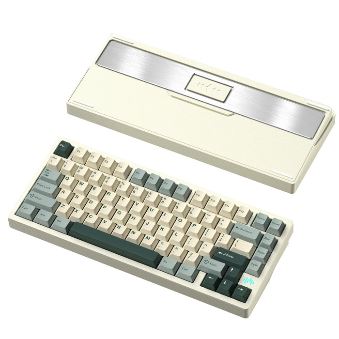 WOBKEY PMOKEY Wave 75 CNC Aluminium Tri-Mode Mechanical Keyboard - Pro ANSI - White (PW75Wht)