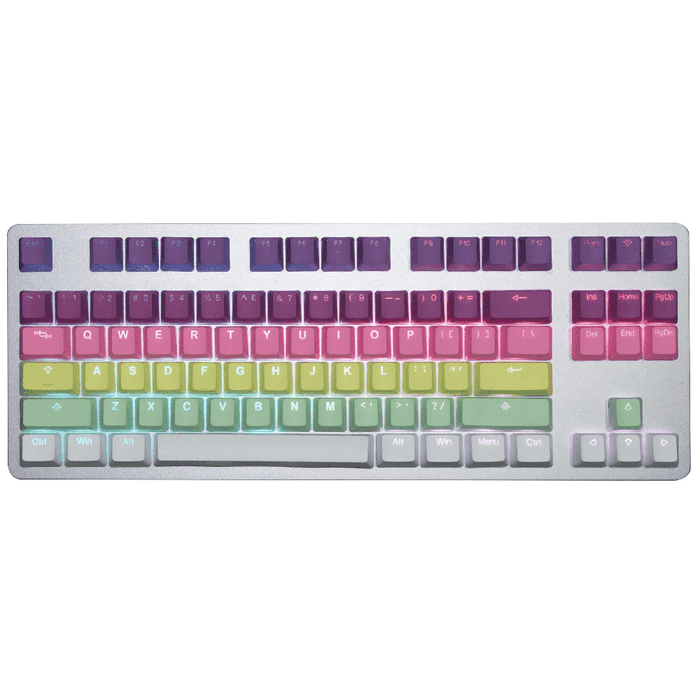 TAI-HAO PBT DOUBLE SHOT BACKLIT RAINBOW SHERBERT KEYCAPS
