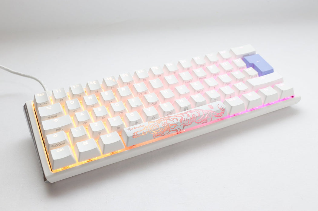 Ducky One 3 Mini Pure White UK ISO RGB Cherry MX Blue