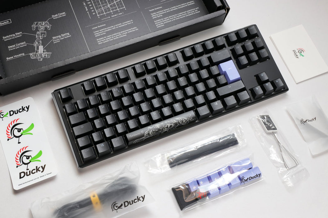 Ducky One 3 TKL Black UK ISO RGB Cherry MX Black