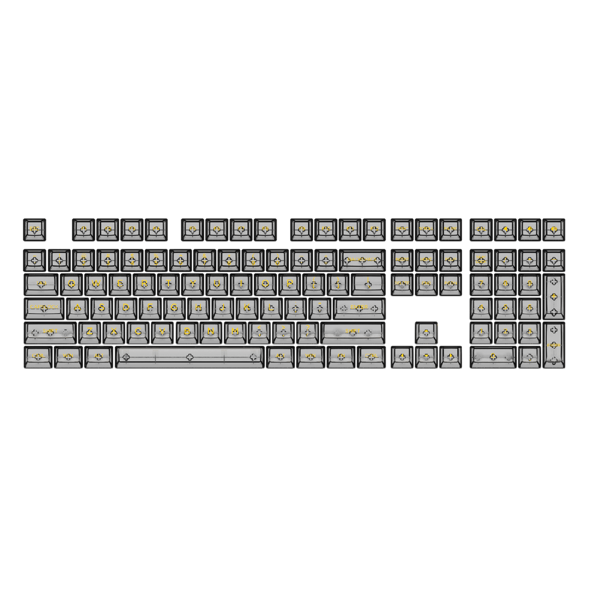 Akko Clear Black ASA Profile Keycaps — Computer Orbit