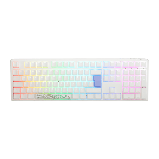 Ducky One 3 Pure White UK ISO RGB Cherry MX Black