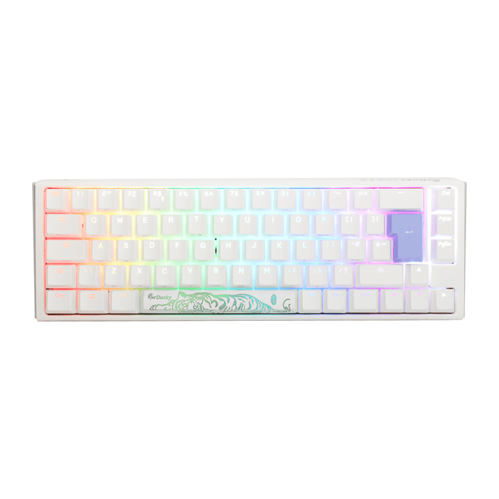 Ducky One 3 SF Pure White UK ISO RGB Cherry MX Silent Red