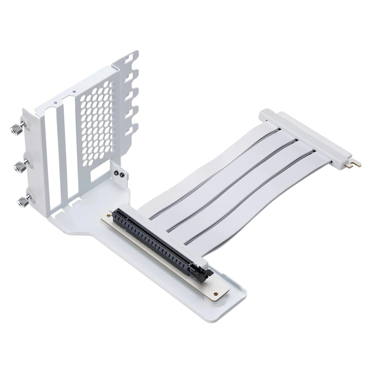 Gpu Riser Hard 2cm Phanteks PCI-E 4.0 White Vertical GPU Riser Kit II — Computer Orbit