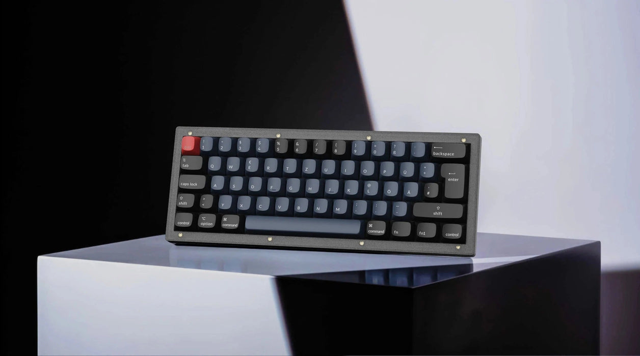 Keychron V4 QMK Frosted Black RGB ISO UK Tactile K Pro Brown